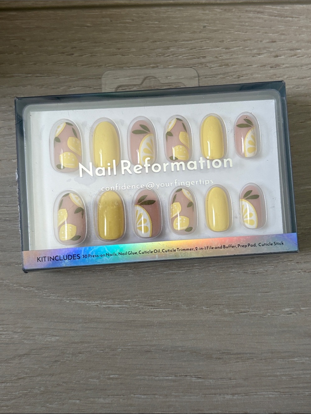 Nail Reformation Yellow Lemon Press-On Nails